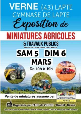 Exposition de miniature agricole et TP 1/32 Lapte(43) 2020 
