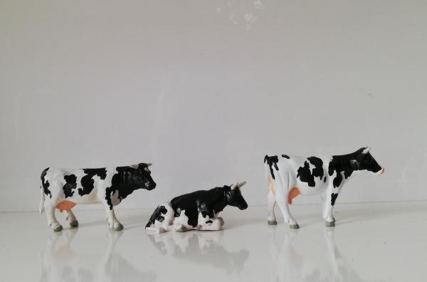 HONMEET 1 Ensemble 2 Pièces Vache Jouet Ornement Vache Jouets Jouet pour  Vache Figurine Éducative Figurine De Bétail Ferme Vache Jouets Vache  Ornement