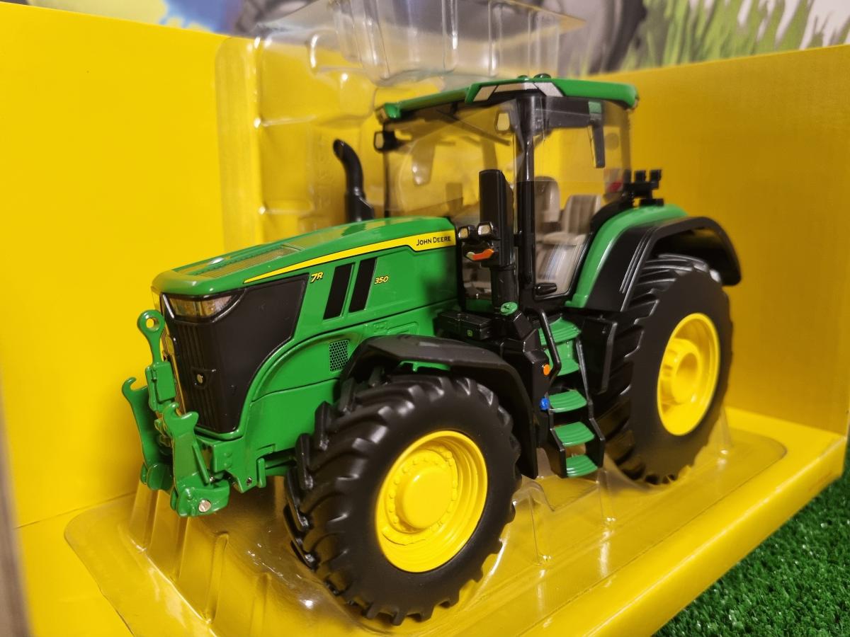 Tracteur jouet Bruder John Deere 7R 350 vert et jaune
