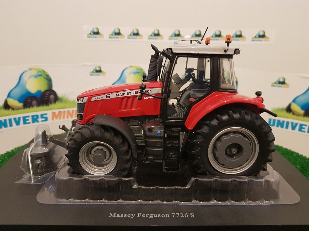 Miniature agricole Burago MASSEY FERGUSON 8740S AVEC REMORQUE A