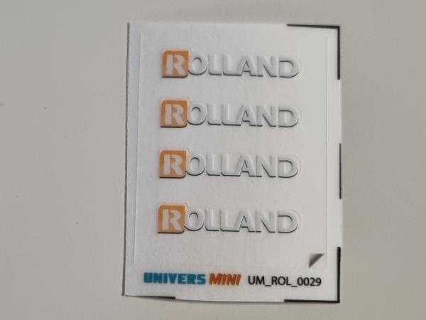 4 autocollants logo ROLLAND 5mm (pré-coupé)